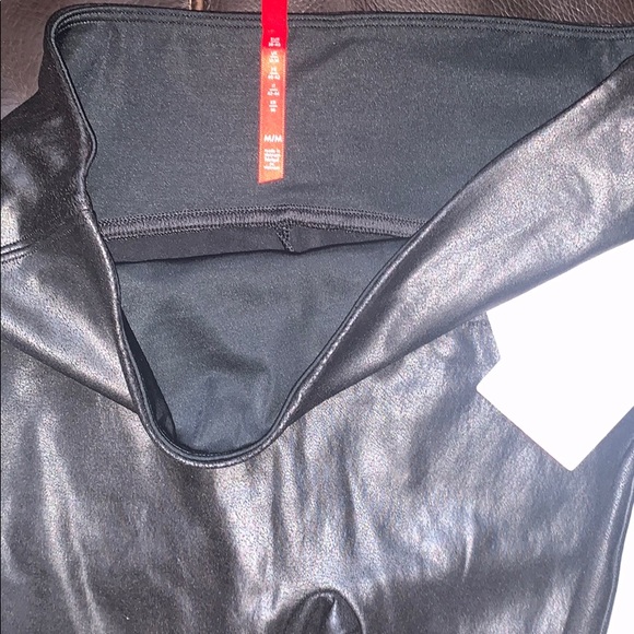 Faux leather stripe legging vryblk/white - Picture 2 of 3